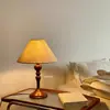 Lámpara de Mesa Retro de Madera Estilo Antiguo Lámpara de Ambiente Romántico Francés para Dormitorio Americano Lámpara de Noche China de Gama Alta Nueva Celebridad de Internet