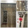 Cortina de Fio com Flores de Rosa Espessadas Sem Perfuração Divisória para Salão de Beleza Fundo para Sala de Estar Decoração de Vitrine de Joalheria Cortina Pendurada Cortina de Porta