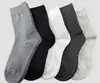 Calcetines de Grafeno 7A para Hombre, Otoño e Invierno, de Longitud Media, Antibacterianos y Desodorantes, Absorbentes de Sudor, Transpirables, Cálidos, de Tubo Largo, de Algodón Puro para Negocios
