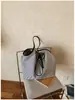 Bolso de Lona Rayado Minimalista Vintage Estilo Ins, Bolso de Hombro Versión Coreana Simple Estilo Perezoso de Verano, Bolso Tote para Viajes