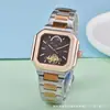 2025 Atravessando Fronteiras Aliexpress Fornecimento de Relógio Mecânico Masculino Estilo Casual Quadrado Moda Baida Watch Dropshipping