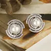 Joyería Perla de Imitación Set Collar Anillo Pendientes Moda de Alta Gama Europea y Americana para Mujer Venta al por Mayor Retro Lujo Ligero