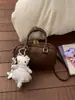 Bolsa de Mão Elegante e Simples para Mulheres, Nova Tendência Inverno 2025 Texturizada Versátil Bolsa Bowling de Ombro Transversal