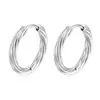 Pendientes de Aro Trenzado Estilo Nuevo Flor de Ciruelo Transfronterizos, Clips para Oreja de Aro Lisos para Mujer, Lujo Ligero, No se Desvanecen, Venta al por Mayor de Fábrica, Entrega Rápida