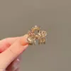Pinza para flequillo de lazo de otoño e invierno, pinza para el pelo de alta gama para mujer, pinza pequeña de pinza para celebridades en línea, tarjeta para el flequillo lateral de la frente, tocado
