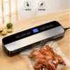Máquina selladora al vacío doméstica multifuncional totalmente automática, máquina selladora de plástico para conservación de alimentos, adecuada tanto para aspirado húmedo como seco, potente