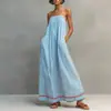 Nueva Ropa de Mujer Otoño 2026: Vestido Suelto de Alta Gama, Vestido Largo Plisado Estilo Resort, Vestido de Tirantes