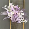 Flores de chão para casamento frescas e simples estilo coreano decoração de caminho de flores de casamento arte floral fundo de boas-vindas flor visual merchandising tecelagem de flores de seda