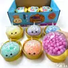 Venda Quente Transfronteiriça 8.5 Pó Dourado Fruta Gel Pão de Natal Brinquedo Squishy Novo Brinquedo de Alívio de Estresse Caixa Surpresa de Rebote Lento Presente