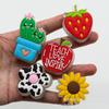 Planta de Fruta Nueva Transfronteriza Luz LED Parpadeante Agujero Zapato Zapato Flor Hebilla Decorativa Animal de Dibujos Animados Accesorios para Zapatos de Jardín