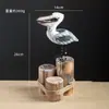 Adornos de Tocón de Árbol de Madera Maciza para Casa de Pájaros, Decoración del Hogar Mediterráneo Artesanías de Madera, Tallas en Madera, Decoraciones para Oficina y Restaurante