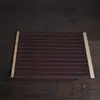Tapete de Bambu Natural para Chá Acessórios para Cerimônia do Chá Porta-copos Tapete de Bambu para Chá Conjunto de Chá Estilo Japonês Porta-copos com Isolamento Térmico Bandeira de Chá
