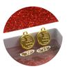 Collar con etiqueta de aleación de placa familia Zhou estilo antiguo, accesorios para mujer marca Anrefu Xi, cadena para clavícula con colgante sin aro