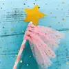 Bandera de Borla Negra Dorada Rosa Azul para Hornear Bandera de Hilo de Estrella de Cinco Puntas Decoración de Pastel de Cumpleaños Enchufe Tarjeta de Estrella de Malla