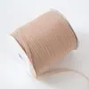 Rollo Grande de 6 mm Cinta de Gasa Translúcida Hilo de Leche Hilo de Nieve Doble Cara Hecho a Mano DIY Accesorios para el Cabello Accesorios de Lazo Decoración de Boda