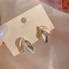 Pendientes de Plata de Ley S925 Estilo Coreano Simples de Nicho Elegantes Personalizados para Mujer Nuevos Pendientes de Gama Alta Pendientes de Perla Venta al por Mayor