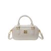 Bolso cruzado pequeño, cuadrado, portátil, de cuero encerado, de alta calidad, moderno y sencillo, informal, combinable, ligero y de lujo para mujer.
