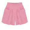 Europeo y Americano Verano Talla Grande Ropa de Mujer Talla Grande Gordo mm Pantalones Cortos de Pierna Ancha Mujer 100kg Hermana Versátil Pantalones Cortos Calientes Culottes Verano de Mujer