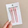 Pasador de Metal Simple de Una Palabra para Mujer 2024 Nuevo Clip para Flequillo Lateral Lindo Clip Elegante Pasador Adorno para el Cabello