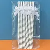 Topper para Pastel de Pajita de Papel con Lazo 10 Piezas Decoración Creativa de Mesa de Postres Tarjeta Inserto Fiesta