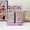 Nuevas Pegatinas Creativas 3D Tridimensionales de Epoxi Serie Gato Kitty Sanrio de Dibujos Animados para Decoración de Taza de Agua de Estudiante Pegatinas en Relieve