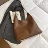 Shuai Mijia Moda Estilo Coreano 2026 Nova Bolsa de Ombro Grande Capacidade Simples para o Dia a Dia Bolsa Tote Retrô Texturizada de Ombro