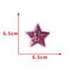 Parches Bordados de Lentejuelas de Estrella de Cinco Puntas Nuevos y Coloridos en Stock para Bolsos, Ropa, Parches Bordados Versátiles al Por Mayor