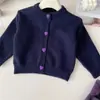 Conjunto de Otoño para Niña 2026 Nuevo Estilo Suéter de Punto Falda a Cuadros Conjunto de Dos Piezas Bebé Niña Estilo Coreano Elegante