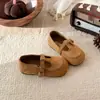 Sapatos vintage de couro estilo francês, nova versão coreana para meninas na primavera e outono de 2026, sapatos de princesa com estampa de leopardo, sola macia e design com miçangas