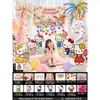 Decoración de Cumpleaños con Tablero KT de Hello Kitty, Set de Lluvia de Globos para Niños Bebés de 4 Años, Decoración de Escena de Fiesta de Gato KT de 5 Años