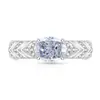 Anillo Huevo de Paloma Cortado Flor de Hielo de Piedra Preciosa Colorida Más Vendido en Transmisión en Vivo, Diamante de Alto Carbono Súper Brillante, Chapado en Oro, Anillo Versátil de Moda con Forma de Huevo