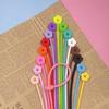 Flor de ciruelo Flor Monocromático Silicona Corbata diy Accesorios de Joyería Hechos a Mano Cuerda Arcoíris Natural Coreana Gotas de Pegamento de Dibujos Animados