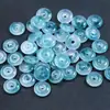 Cuentas de Ábaco Flor Flotante Verde Bashan Cuentas Hecho a Mano Pulsera DIY Colgante Accesorios Semi-Terminados Venta al por Mayor en Stock