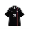 Camiseta de Manga Corta con Diseño Personalizado de Combinación de Colores Estilo Callejero Americano para Hombres y Mujeres Marca de Moda Nueva Camiseta Deportiva Casual de Secado Rápido