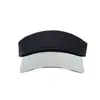 Sombreros Transfronterizos para Hombres y Mujeres, Gorra Visera con Protección Solar, Ala de Plástico, Bloques de Color, Sombrero de Sol Sencillo, Casual y Versátil