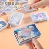 Caixa de Armazenamento de Cartas, Caixa Organizadora Transparente Pequena para Cartas e Moedas com Tampa, Caixa de Exibição para Armazenamento de Cartas de Jogo e Cartas Ultraman