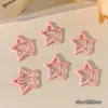 Acessórios Dopamina de Verão Quente Cores Doces Estrelas de Cinco Pontas Prendedor de Cabelo Pequeno Franja Infantil Lado Cabelo Desfiado Prendedor de Cabelo
