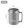 Venda direta da fábrica caneca de aço inoxidável 304, isolamento de camada dupla espessa para manter as bebidas quentes ou frias, copo de escritório com tampa, personalizável