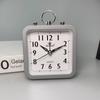 Nuevo reloj despertador cuadrado de color caramelo para oficina y hogar, reloj despertador redondo sencillo para estudiantes, reloj despertador pequeño OS002
