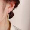 Pendientes largos con borlas metálicas elegantes para mujer, aretes adelgazantes exquisitos, accesorios de moda para las orejas, novedad de verano 2022