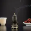 Mini Torre Wenchang Incensario de Aleación Pequeño Xiangyun Sin Polvo Pegajoso Arena Aquilina Sándalo para Purificar el Aire Interior Aromaterapia Duradera