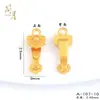 Pingente Ruyi Banhado a Ouro Atacado com Esmalte Colorido Estilo Retro Chinês Ornamento de Caractere da Sorte, Acessório Versátil para Pendurar Ruyi Pequena Joia