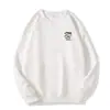 Moletom Cinza com Forro de Fleece para Mulheres, Novo Estilo Outono/Inverno 2025, Gola Redonda Pulôver, Quente, Fleece Pesado, Blusa de Manga Longa Engrossada para Mulheres