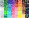 Em Estoque Atacado Conjunto de Cores Mistas com 40 Compartimentos Strass de Resina com Fundo Plano 3mm Acessórios para Unhas Artesanais DIY Acessórios para Roupas