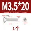 Parafuso Autoatarraxante Cruzado de Aço Inoxidável 304 Banhado a Ouro Cabeça Semi-Chata M2M.5M3M4M5M6M8M10