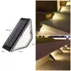 Luzes de Degrau Movidas a Energia Solar, Luzes de Degrau, Impermeáveis para Exterior, Jardim, Deck, Degrau Frontal, Varanda, Pátio, Decoração de Corredor