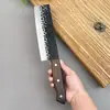 Conjunto de Facas de Cozinha Forjadas de Três Peças Longquan para Mulheres, Faca de Fatiar Ultra Afiada, Faca Especial do Chef para Cortar Carne, Faca de Cozinha