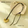Comercio Exterior Europeo y Americano Día de San Valentín Amor Acero Inoxidable Collar Lujo Ligero Alto Sentido Acero de Titanio Corazón de Melocotón Cadena para Clavícula Joyería Transfronteriza