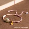 2023 Año del Dragón nuevo pulsera de hebilla de seguridad de jade Hetian Pulsera de marca de la suerte de perlas pulsera de lujo ligero para pareja amigas femenina