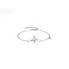 Pulsera de Plata de Ley con Piedra Lunar para Mujer, Diseño de Nicho Ins de Verano, Joyería Simple de Planeta, Regalo de Cumpleaños, Estilo Ins